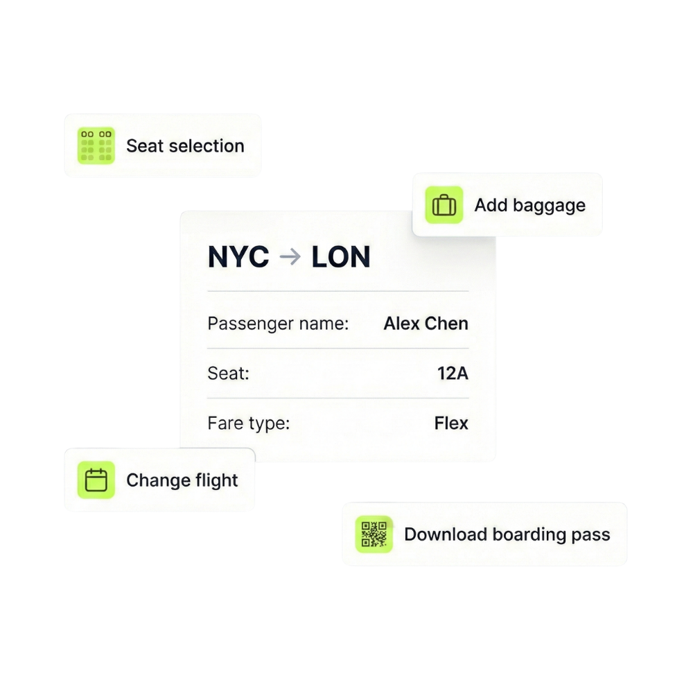 Reduce friction with passenger self-service